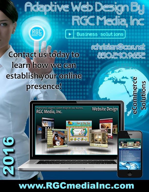 Brochure, flyer, and print media design on the Emerald Coast