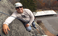 media production and video filming rock climbing