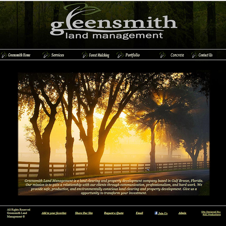 Custom designed website created by RGC Media, Inc.